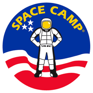 Space Camp logo of astronaut